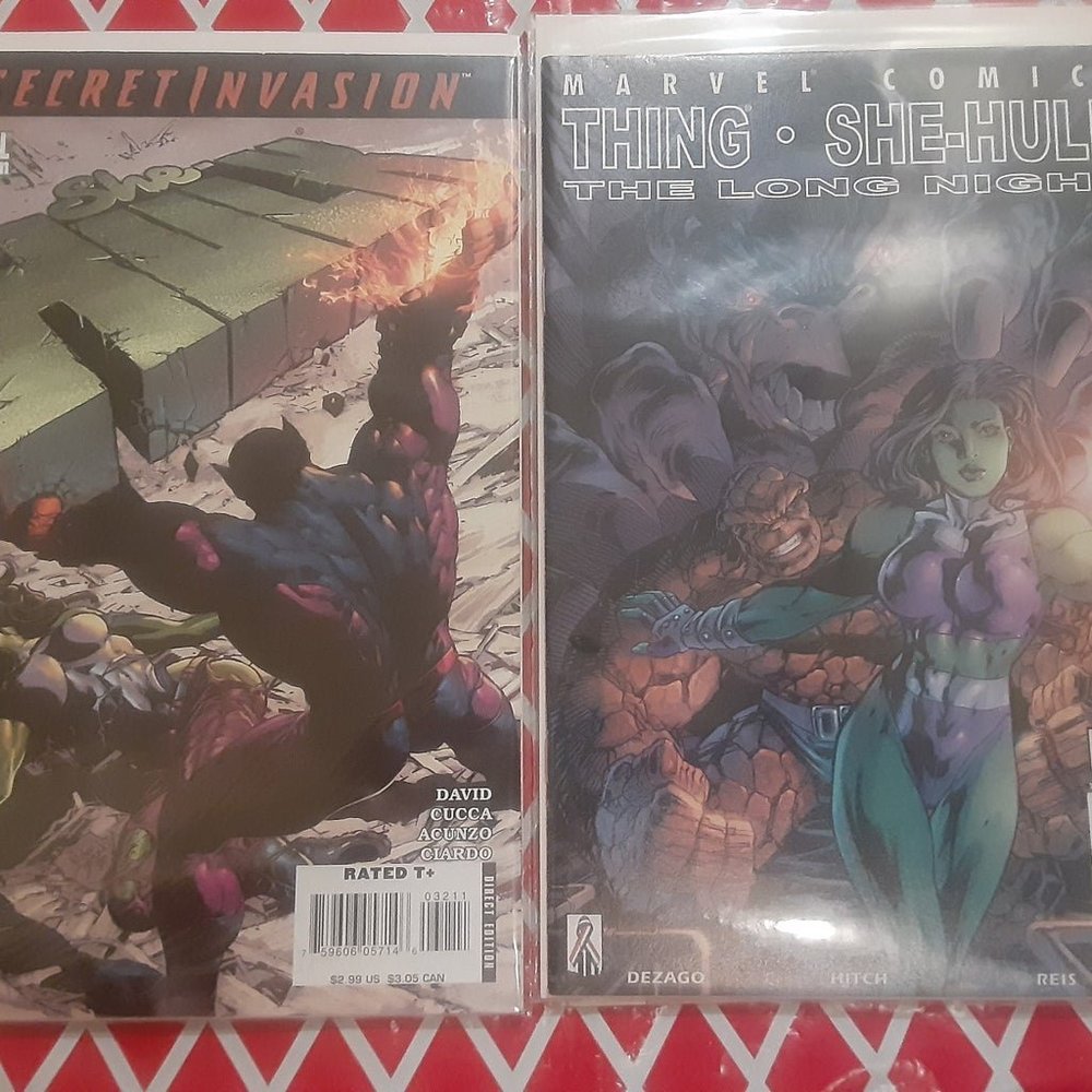 2 She-Hulk Marvel Comics Lot! She Hulk / The Thing The Long Night / #32
